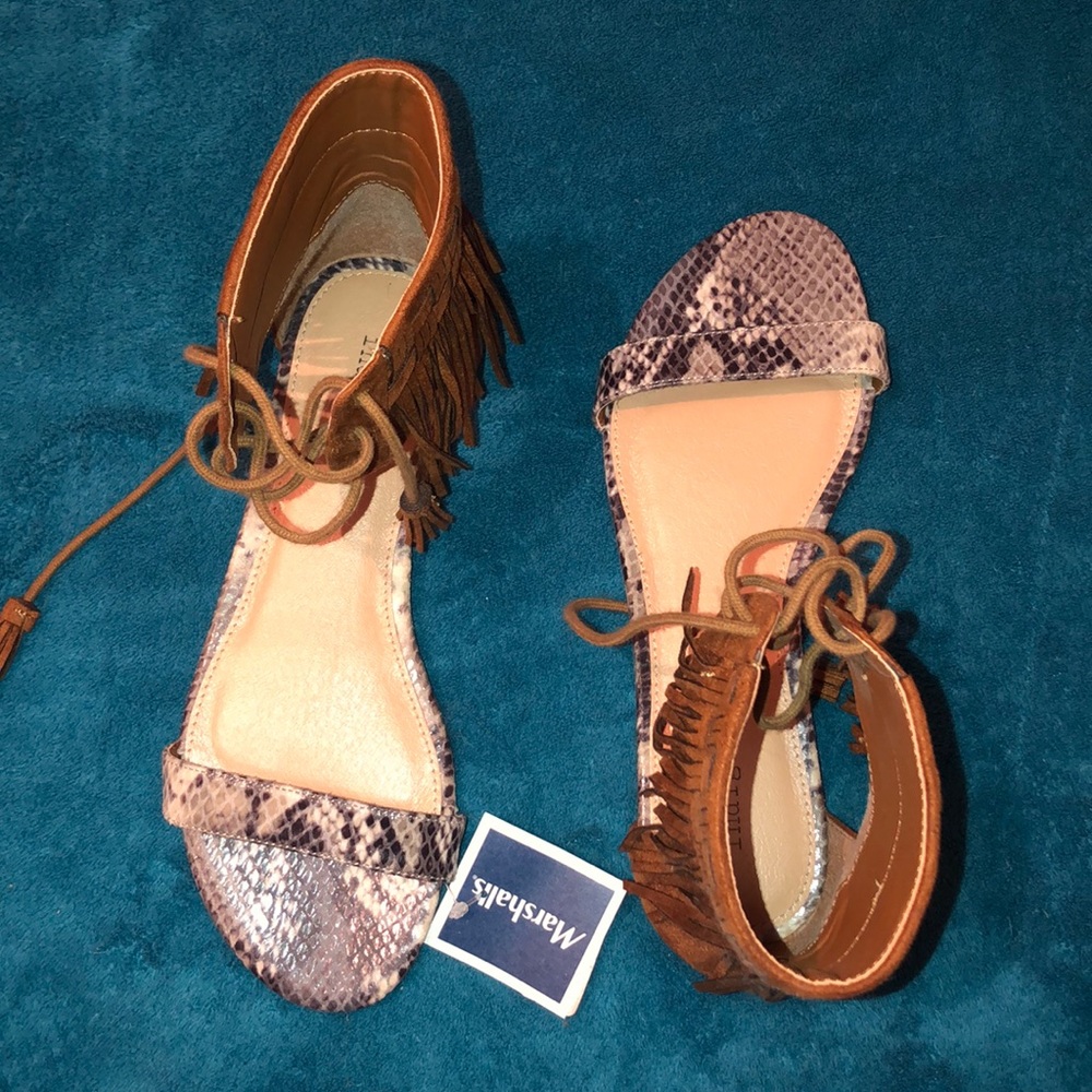 Snake Skin Sandals